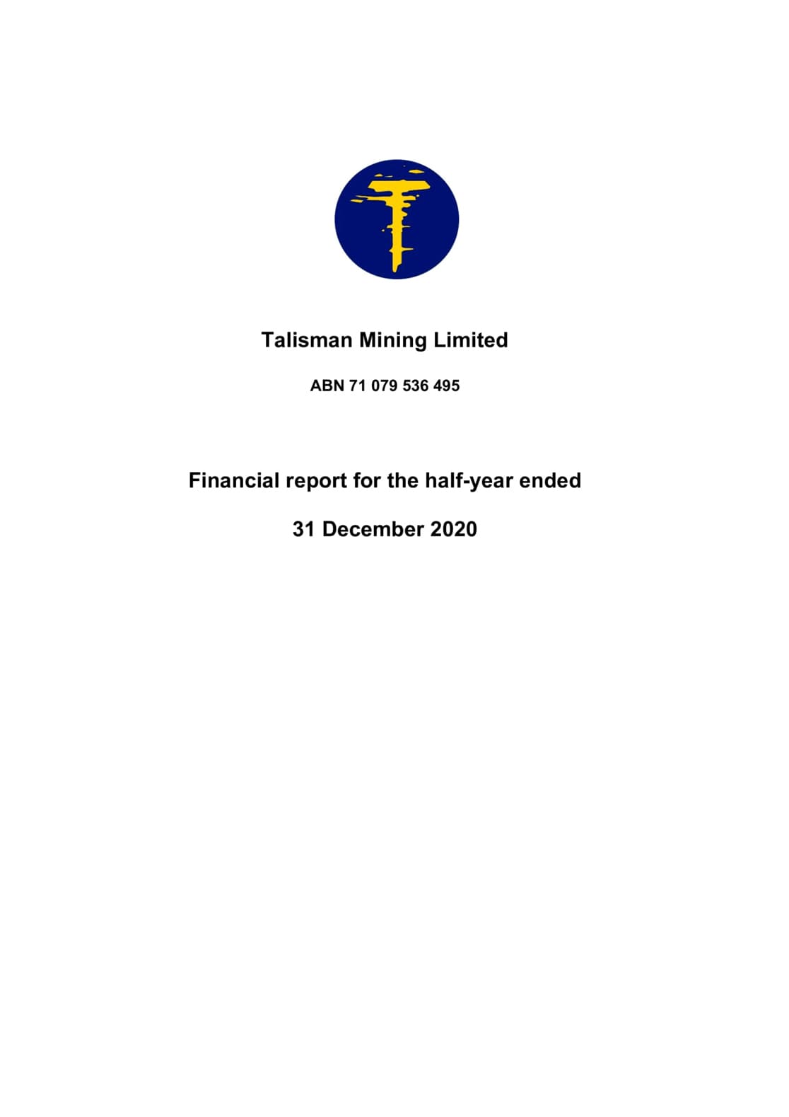 Half Year Accounts