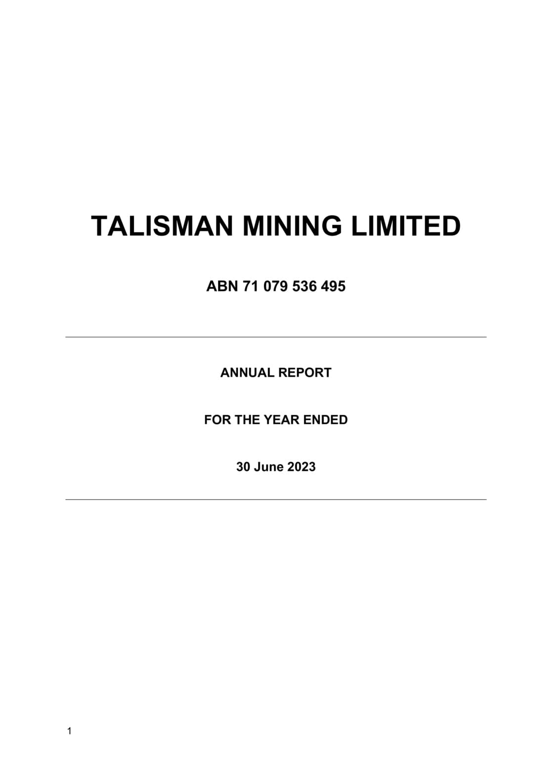 Annual Report to shareholders