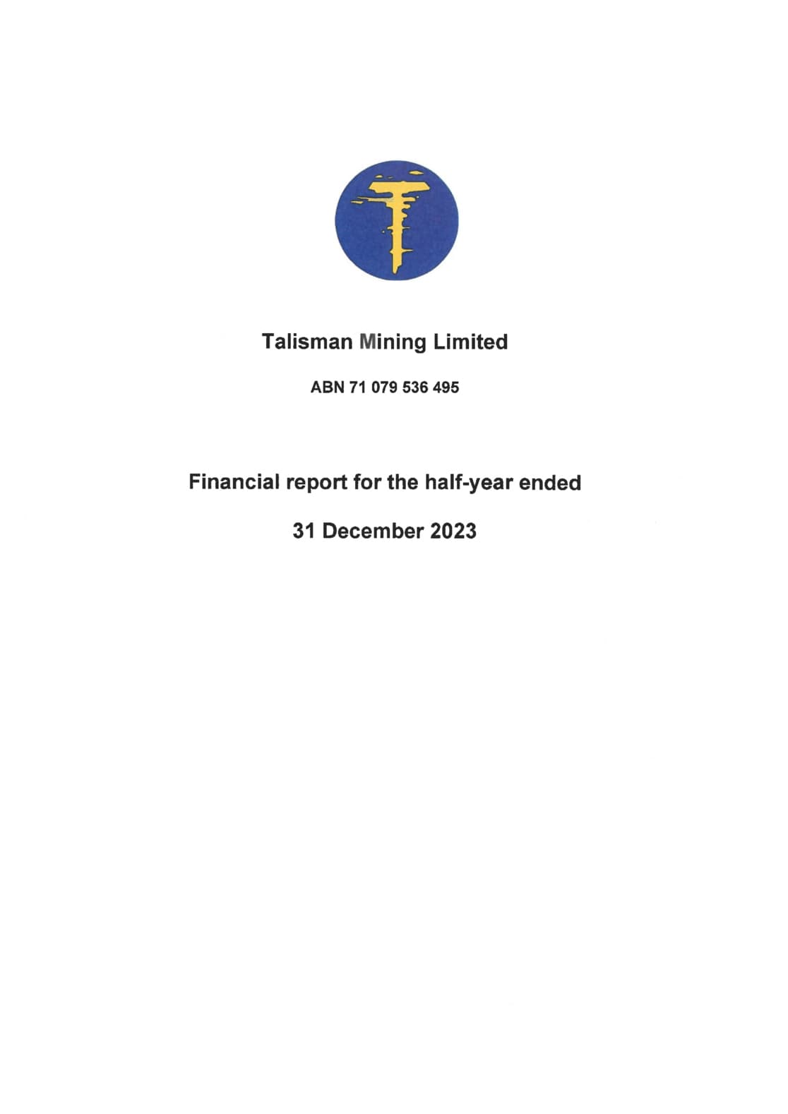 Half Yearly Report and Accounts