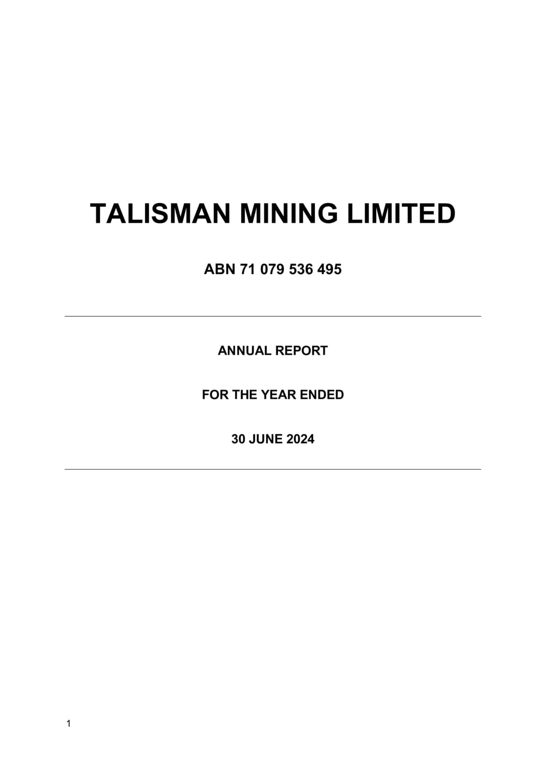 Annual Report to shareholders