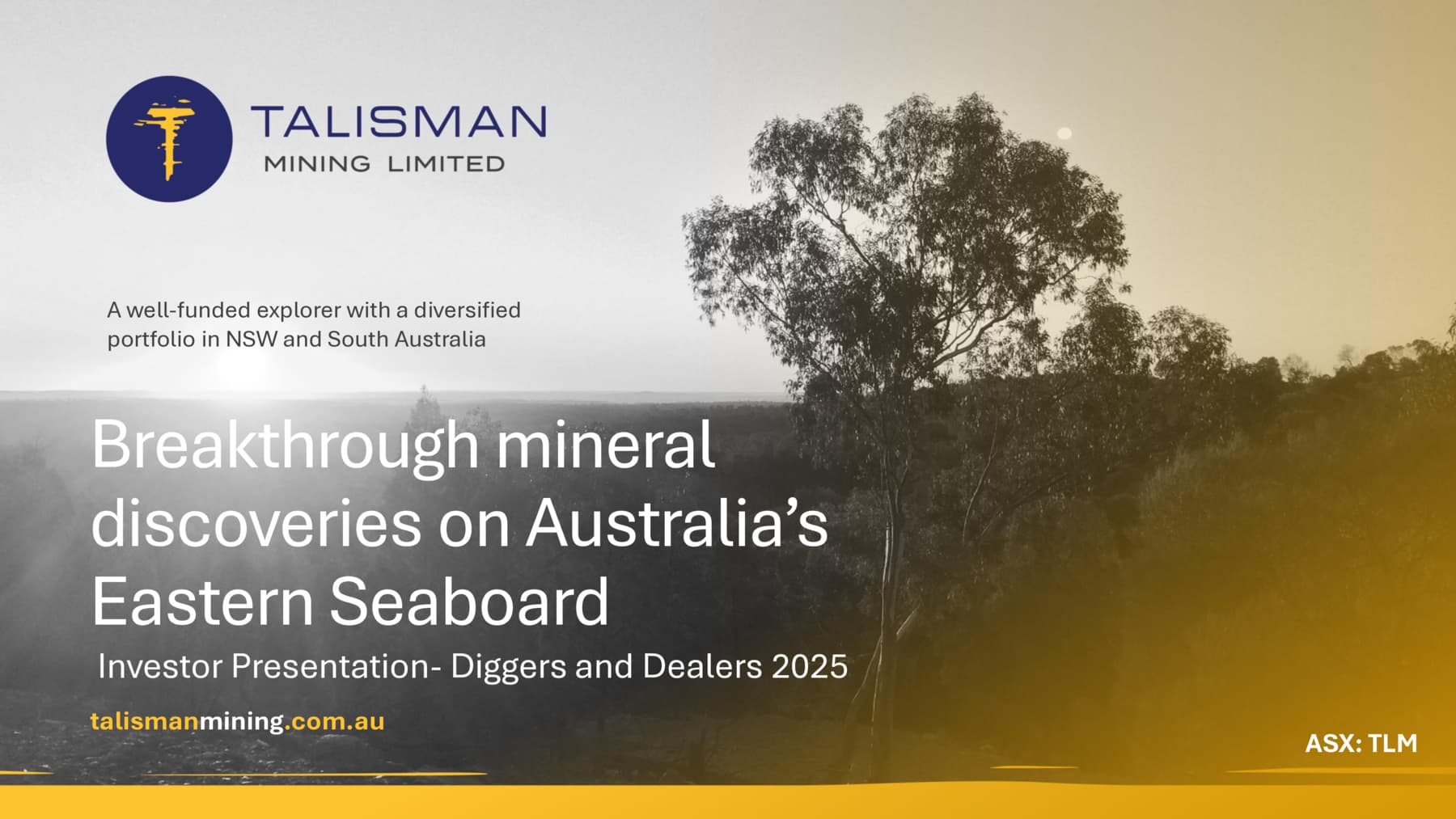 Updated Investor Presentation Materials Diggers and Dealers